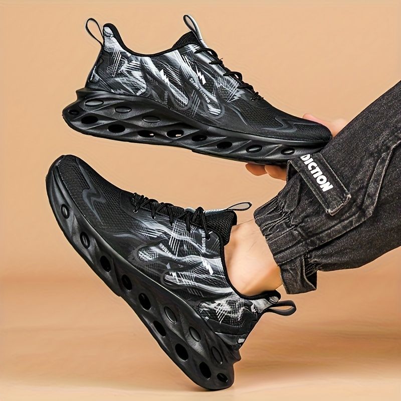 Men's All-Season Low Shoes, Fashion Slub Style, Lightweight, Breathable, Non-Slip, Dad Shoes, Loafers