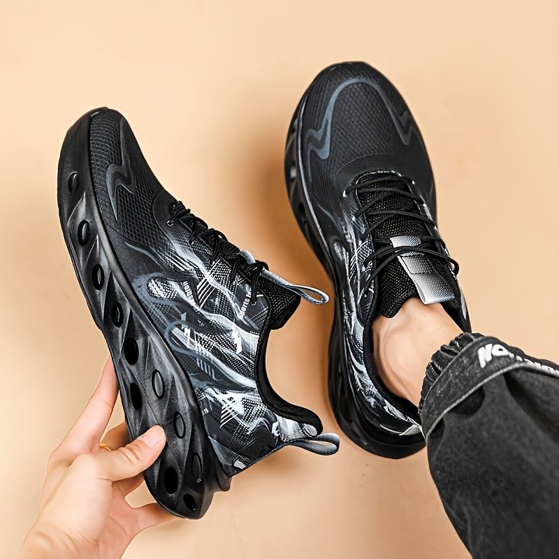 Men's All-Season Low Shoes, Fashion Slub Style, Lightweight, Breathable, Non-Slip, Dad Shoes, Loafers