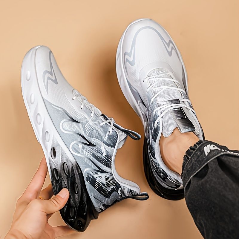 Men's All-Season Low Shoes, Fashion Slub Style, Lightweight, Breathable, Non-Slip, Dad Shoes, Loafers